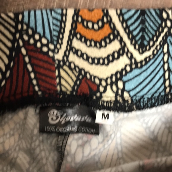 Shovava Batik-style Print Cotton Leggings size medium - Picture 5 of 6
